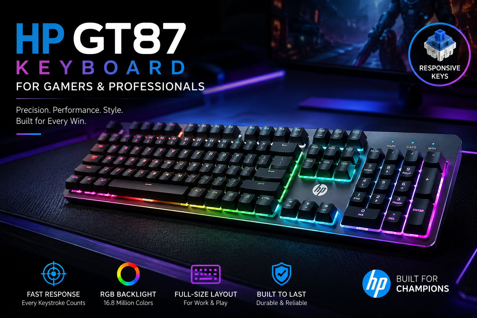 HP GT87 Keyboard