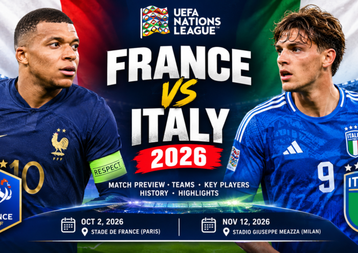 France vs Italy 2026